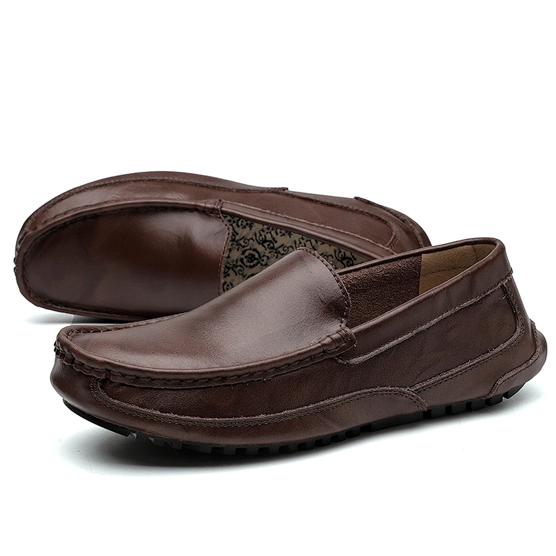 New Style Fashion Men Loafers Leather Shoes Moccasin-Gommino Driving Shoes