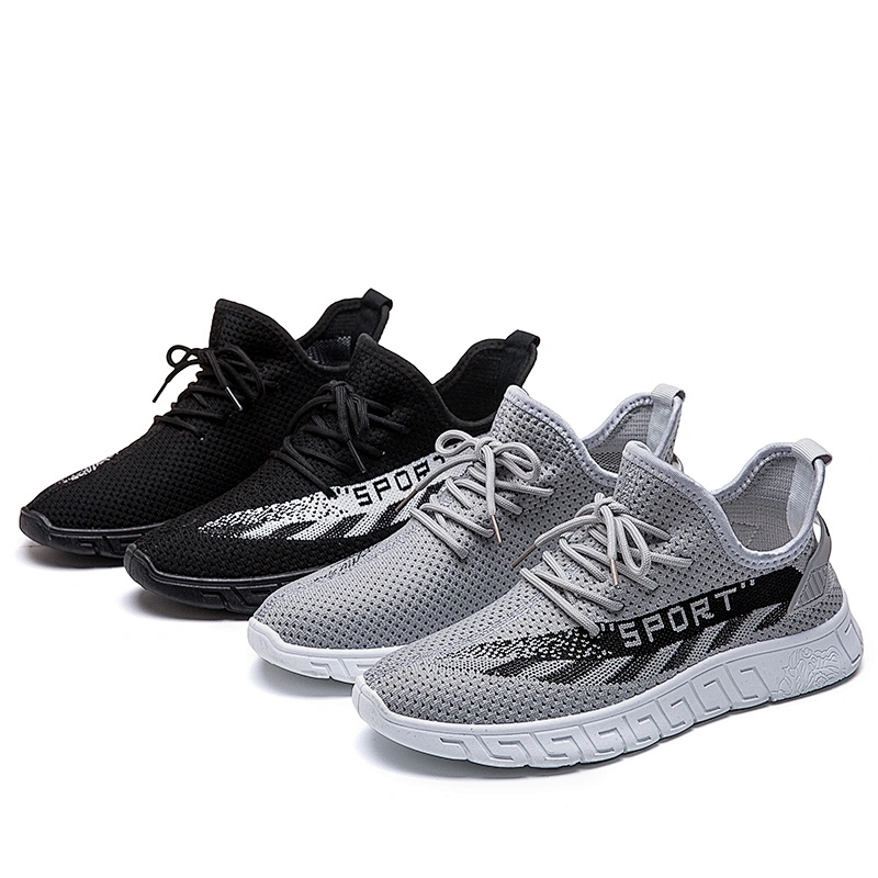 Hot Sale Breathable Sports Men Fly knit Running Sneaker Shoes