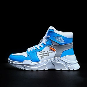 High Quality Fashion Men High-Top Gym Running Sneaker Shoes