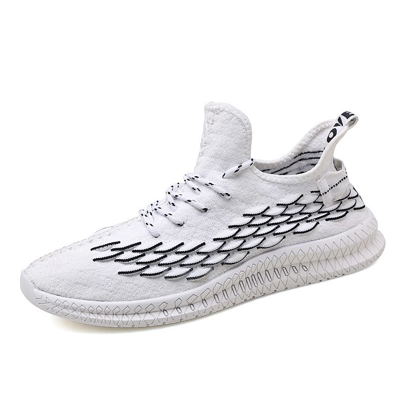 High Quality Men Casual Fashion Sports Shoes Trainer Fly knit Sneaker Shoes
