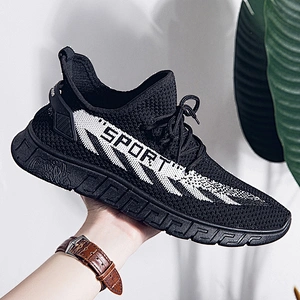 Hot Sale Breathable Sports Men Fly knit Running Sneaker Shoes