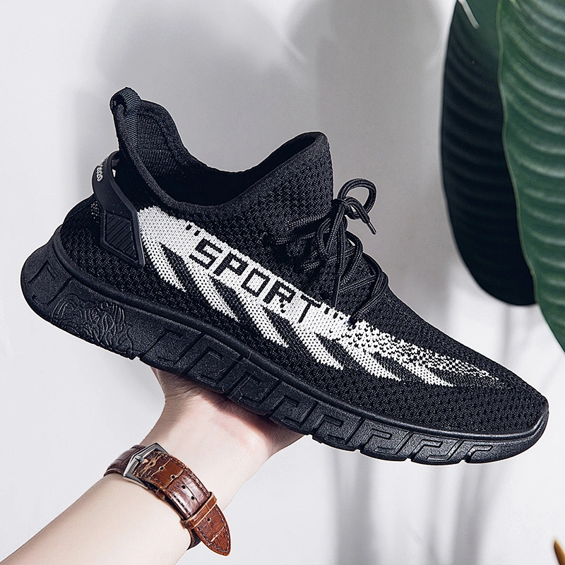 Hot Sale Breathable Sports Men Fly knit Running Sneaker Shoes