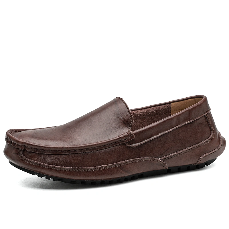 New Style Fashion Men Loafers Leather Shoes Moccasin-Gommino Driving Shoes