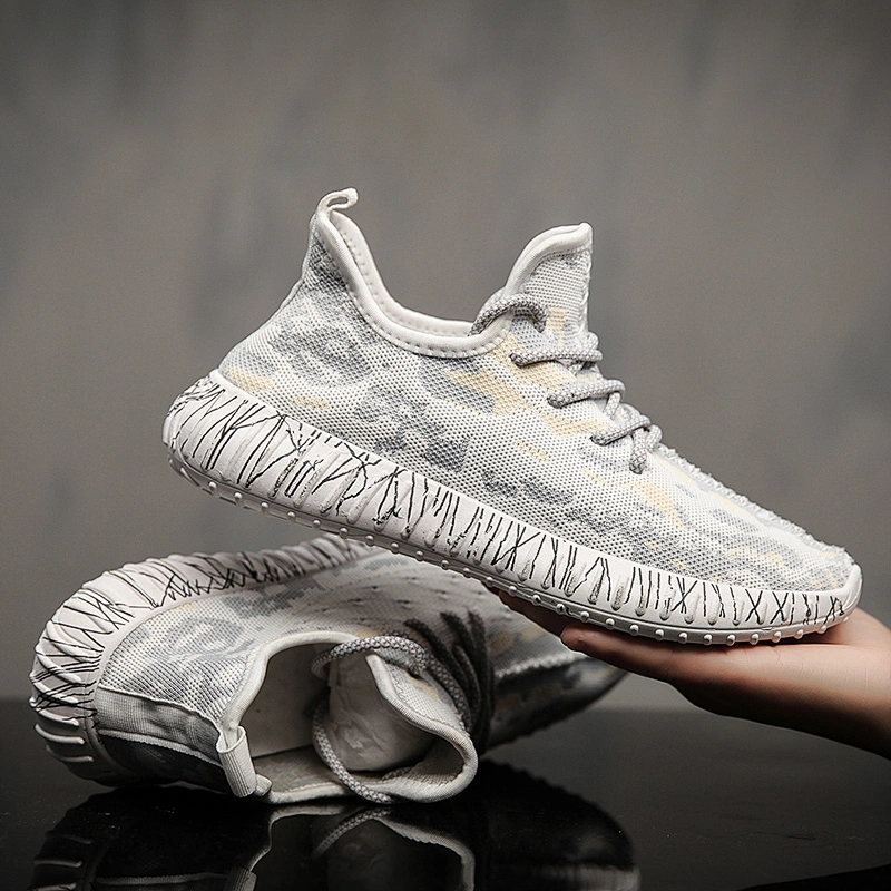New Style Fly knit Men Sports Athletic Outdoor Casual Shoes
