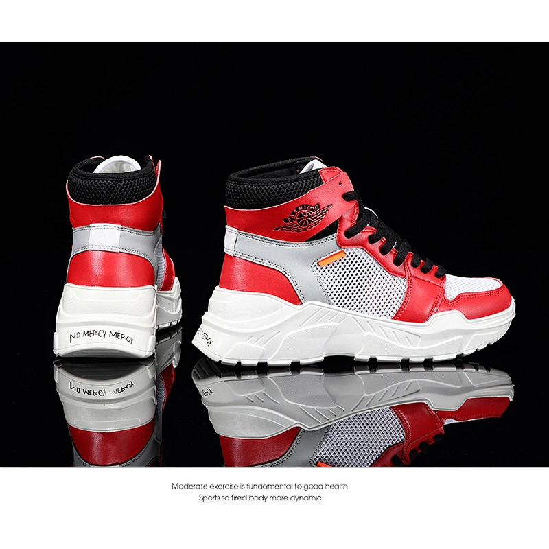 High Quality Fashion Men High-Top Gym Running Sneaker Shoes