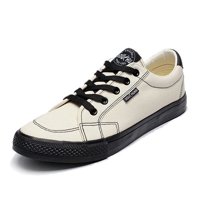 Classic Joker Style Men Vulcanized Casual Canvas Shoes