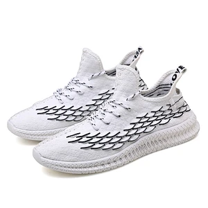 High Quality Men Casual Fashion Sports Shoes Trainer Fly knit Sneaker Shoes