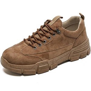 Hot Sale Fashion Men Casual Safety Work Leather Shoes