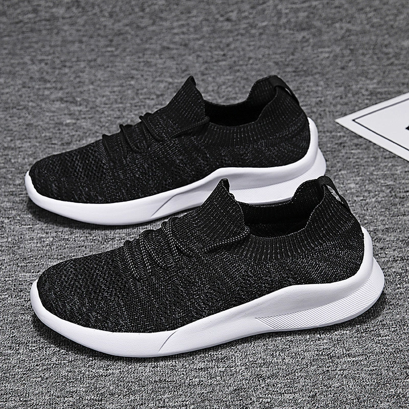 New style Men's Walking Shoes Breathable fly knit Casual sports Shoes for Men