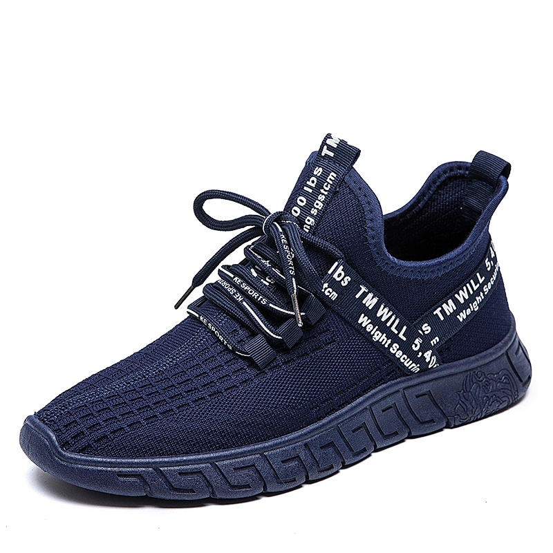 New Arrival Breathable Men Sports Fly knit Running Sneaker Shoes