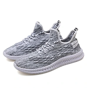 High Quality Men Casual Fashion Sports Shoes Trainer Fly knit Sneaker Shoes