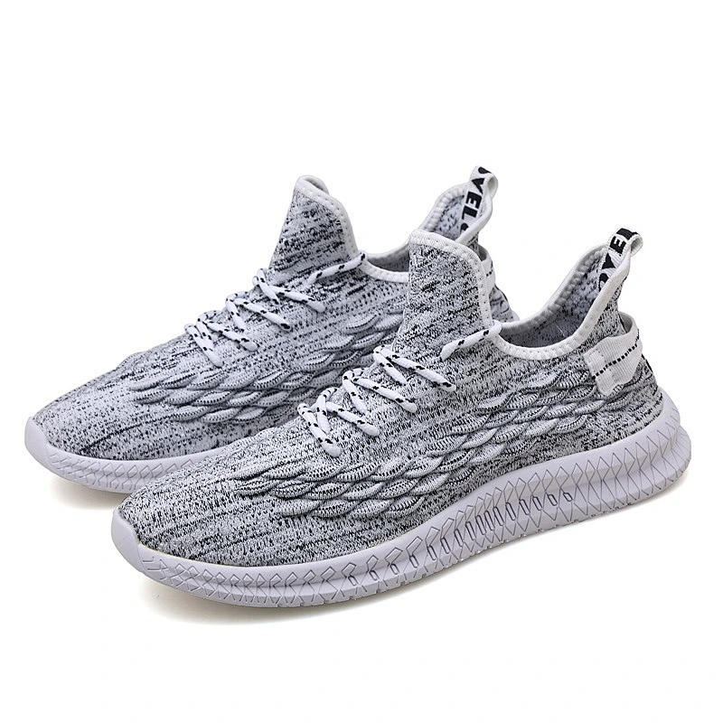 High Quality Men Casual Fashion Sports Shoes Trainer Fly knit Sneaker Shoes