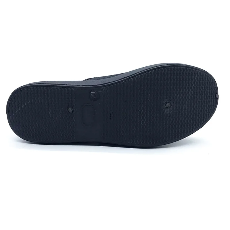 New Style black Children Injection Casual Flat students Canvas Shoes with Magic Tape
