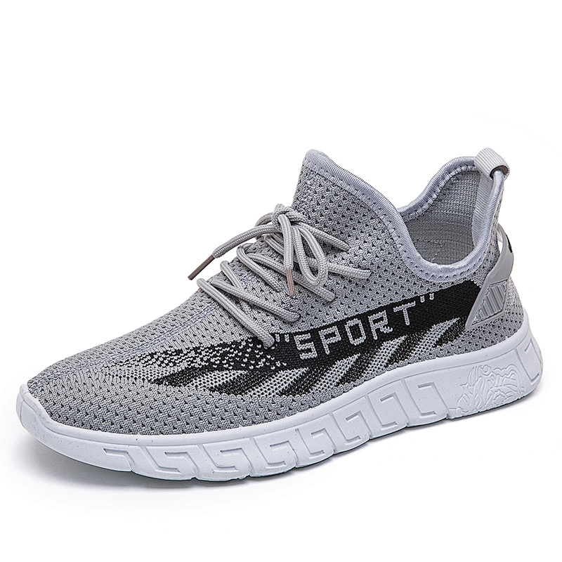 Hot Sale Breathable Sports Men Fly knit Running Sneaker Shoes