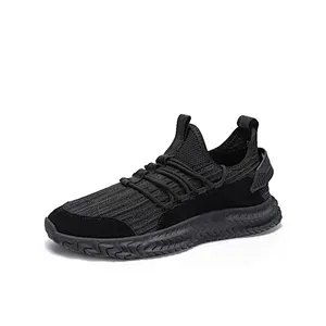 Wholesale factory fashion men lace up sport sneakers shoes fly knit running shoes