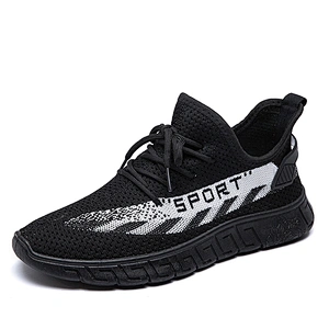 Hot Sale Breathable Sports Men Fly knit Running Sneaker Shoes