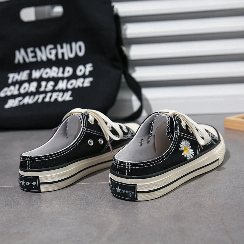 New Fashion Style Unisex Daisy Slippers Casual Vulcanized Canvas Shoes