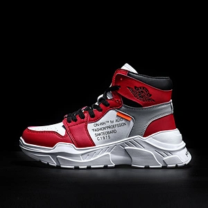 High Quality Fashion Men High-Top Gym Running Sneaker Shoes