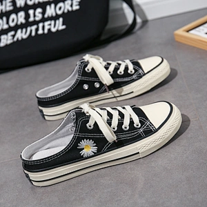 New Fashion Style Unisex Daisy Slippers Casual Vulcanized Canvas Shoes