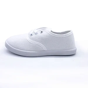 New Classic Style Children Flat Injection Casual students Canvas Shoes with Customized