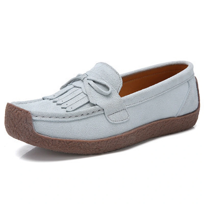 Spring and autumn women's shoes genuine leather flat snail shoes
