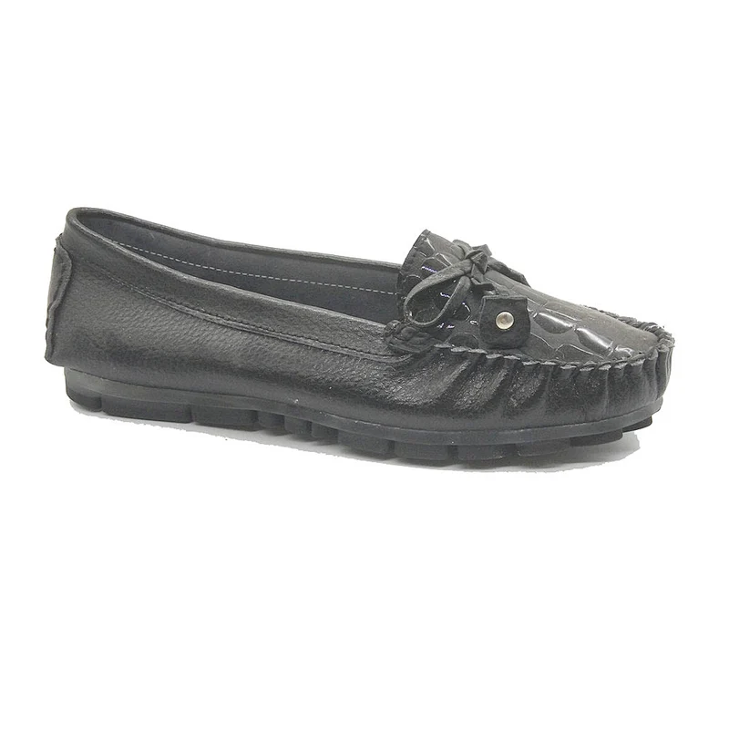 High quality women loafer casual leather shoes with customized
