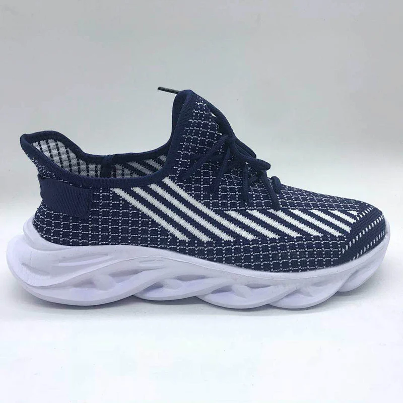 High Quality Breathable Fly knit Casual Running Sneaker Shoes for Men