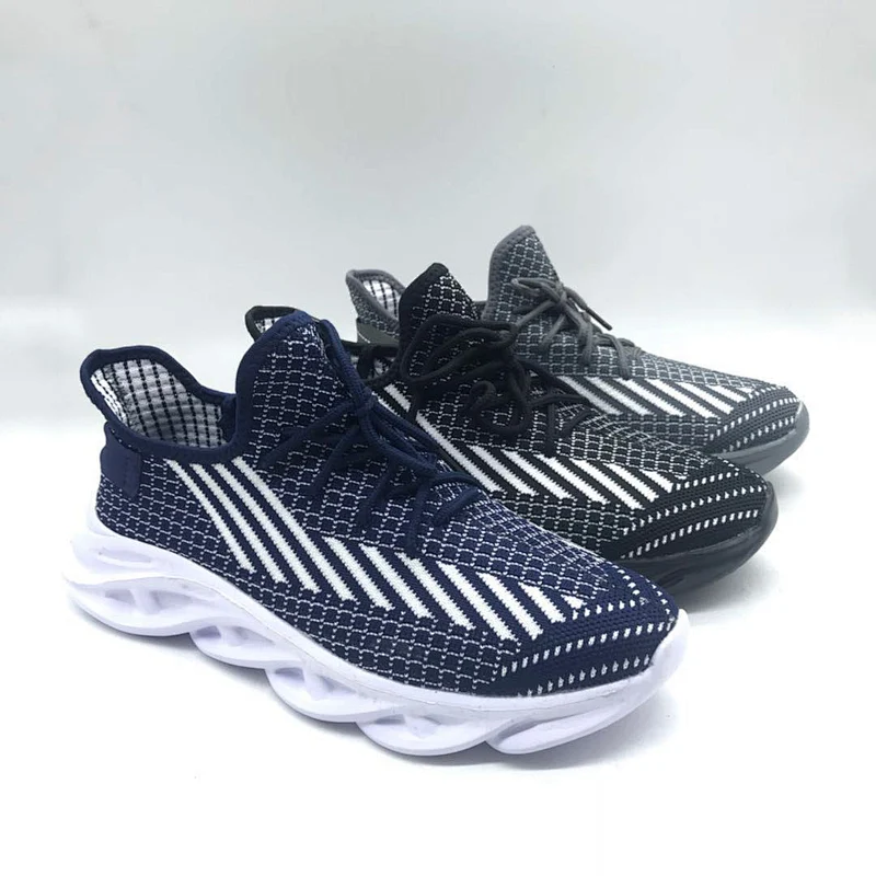High Quality Breathable Fly knit Casual Running Sneaker Shoes for Men