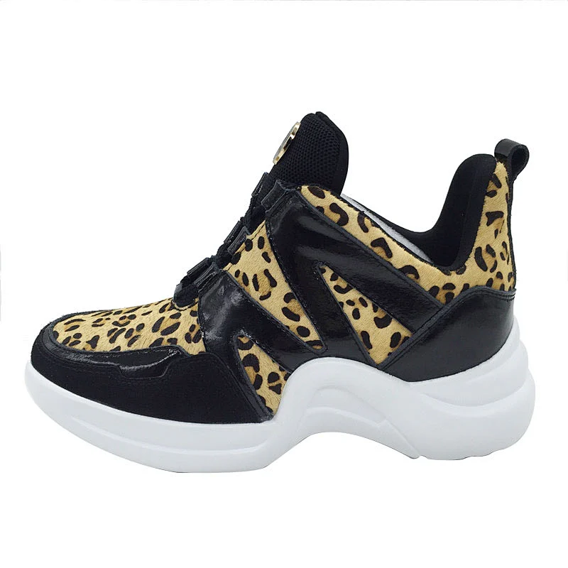 New Style Ladies Casual sneaker shoes Leather Shoes with Customized