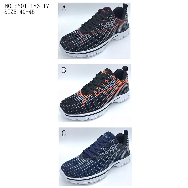 Fashion style breathable men sports shoes running sneaker shoes