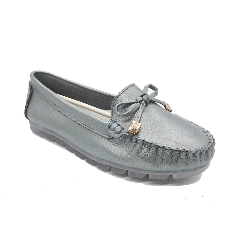 New style fashion women loafer dress leather shoes for customized
