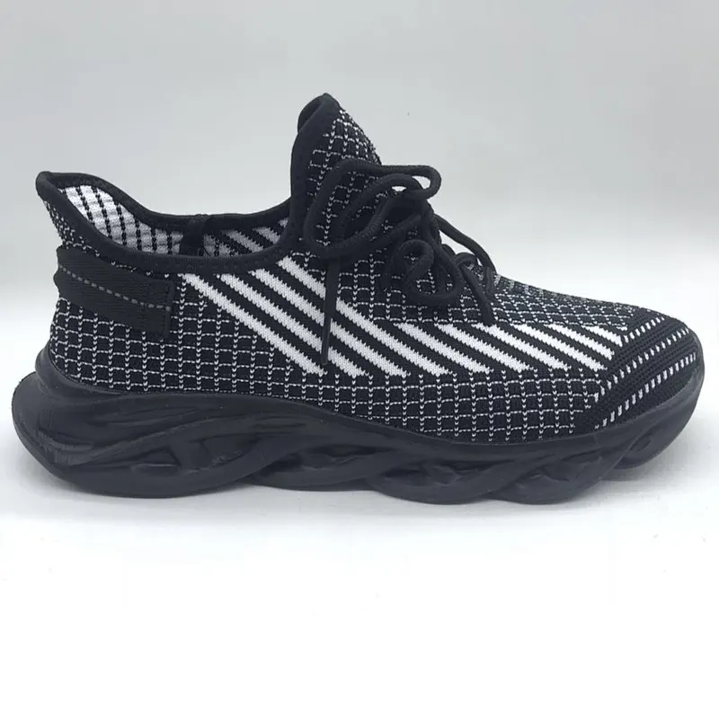 High Quality Breathable Fly knit Casual Running Sneaker Shoes for Men