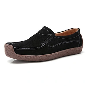 Spring and autumn women's shoes leather leisure bean shoes
