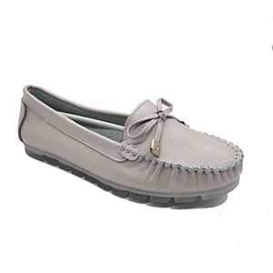 New style fashion women loafer dress leather shoes for customized