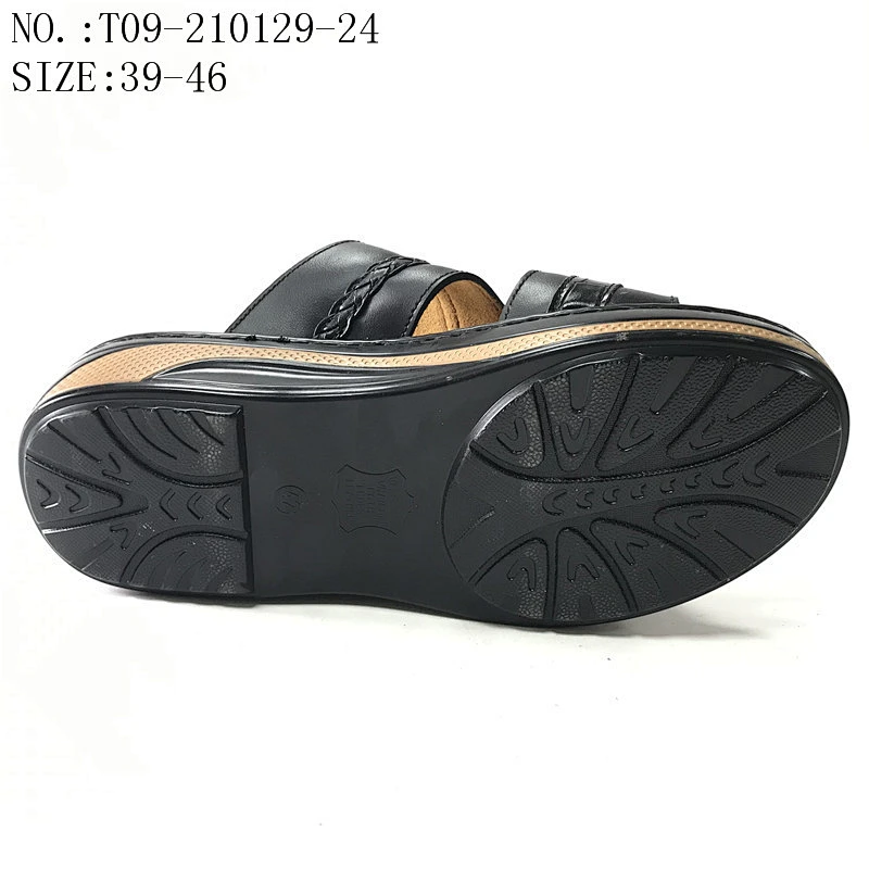 High Quality Flat leather sandals Footwear for Men Casual Designer Custom Slippers
