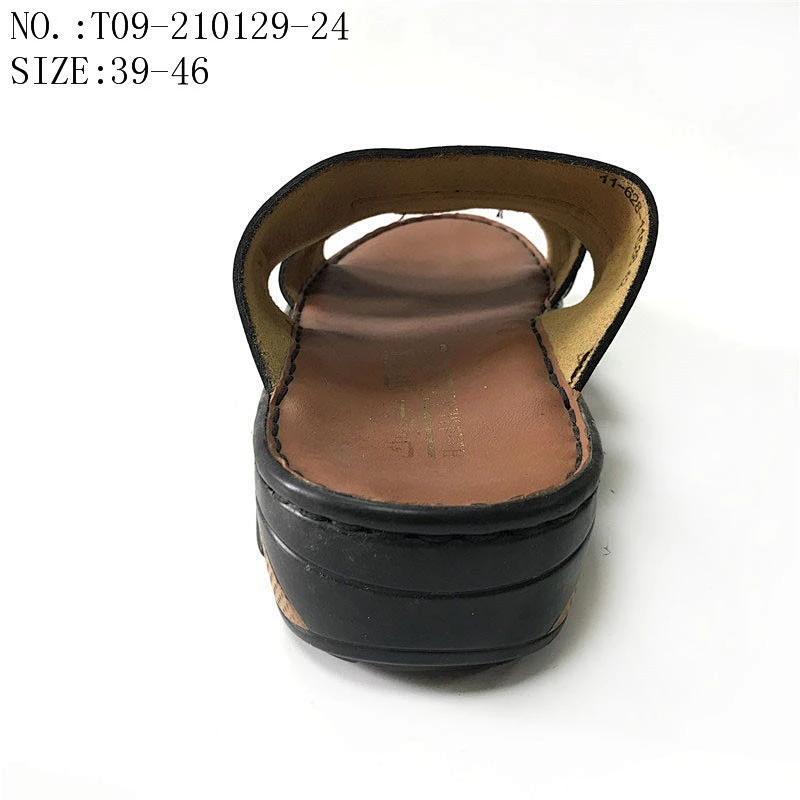 High Quality Flat leather sandals Footwear for Men Casual Designer Custom Slippers