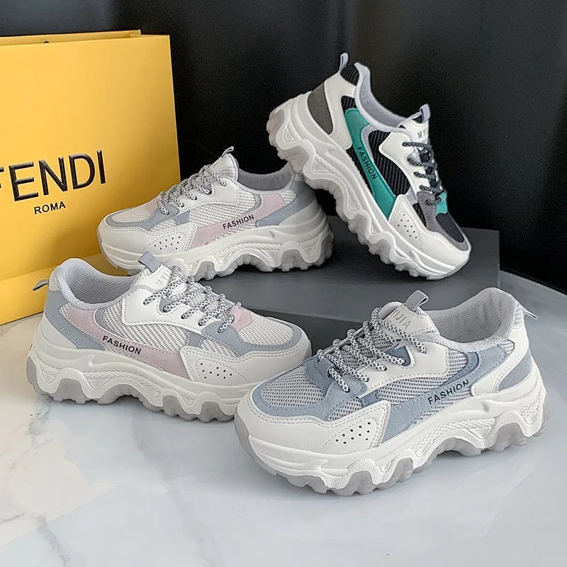 New Women's Fashion Sneaker Casual Shoes Breathable Running Sport Shoes