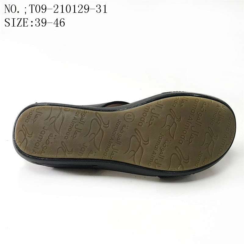 Fashion style Flat Custom sandals Footwear Casual leather Slippers for men