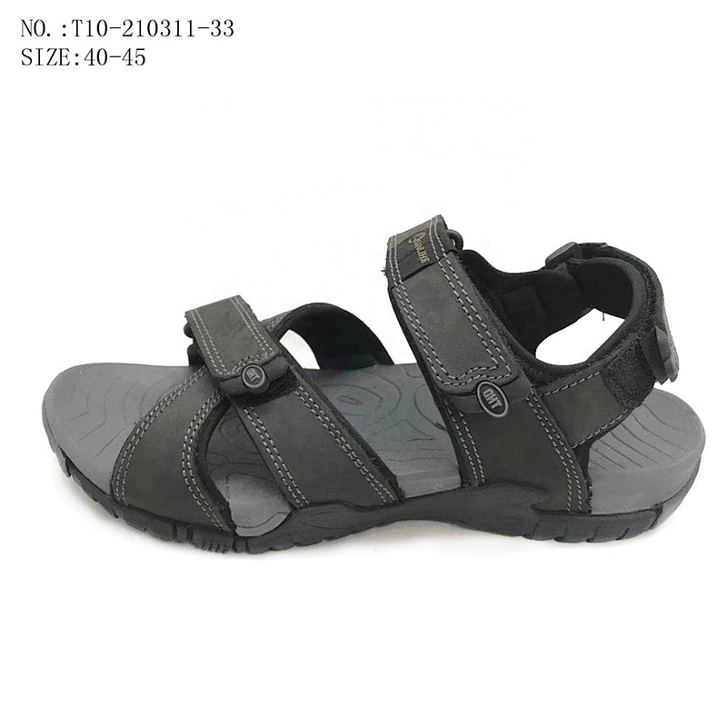 New Arrival Comfort Men Strap Slides Beach Slippers Outdoor Leather Sandals