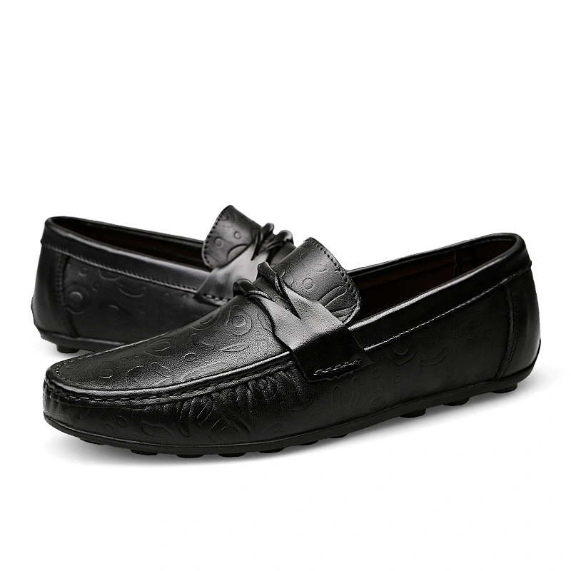 High Quality Wholesale Unisex Casual Slip on Leather Shoes Loafers Business Driving Shoes