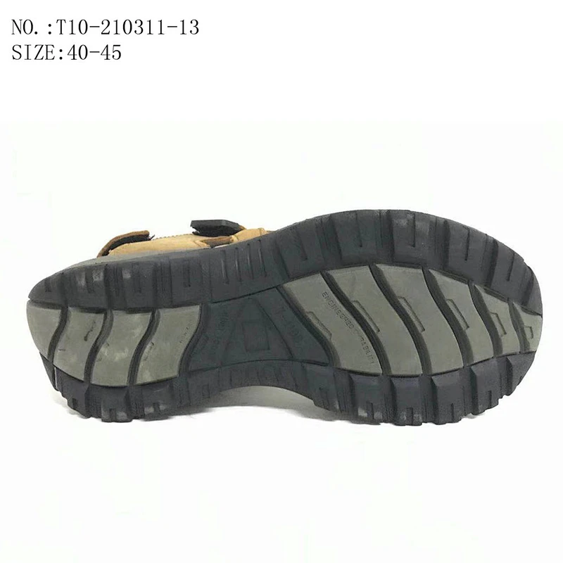New Brown Color Slides Sandals Men Outdoor Beach Slippers Leather Sandals
