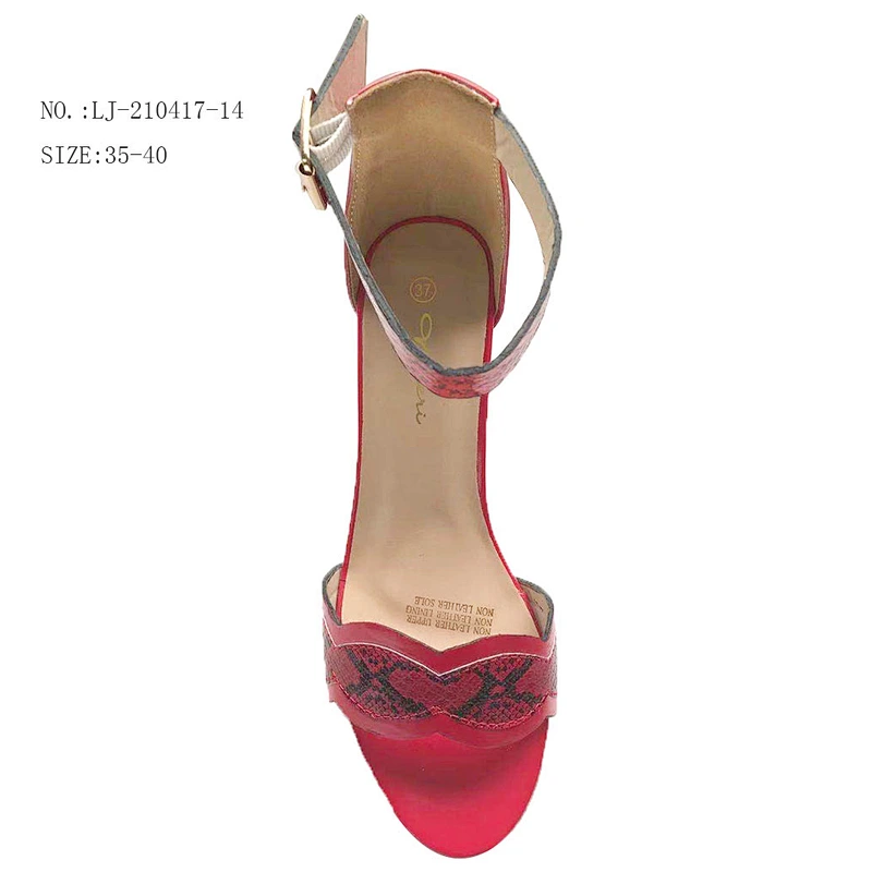 Women Heels Wholesale Sandals Chunky Summer Strappy  wedge heeled Sandals custom shoes