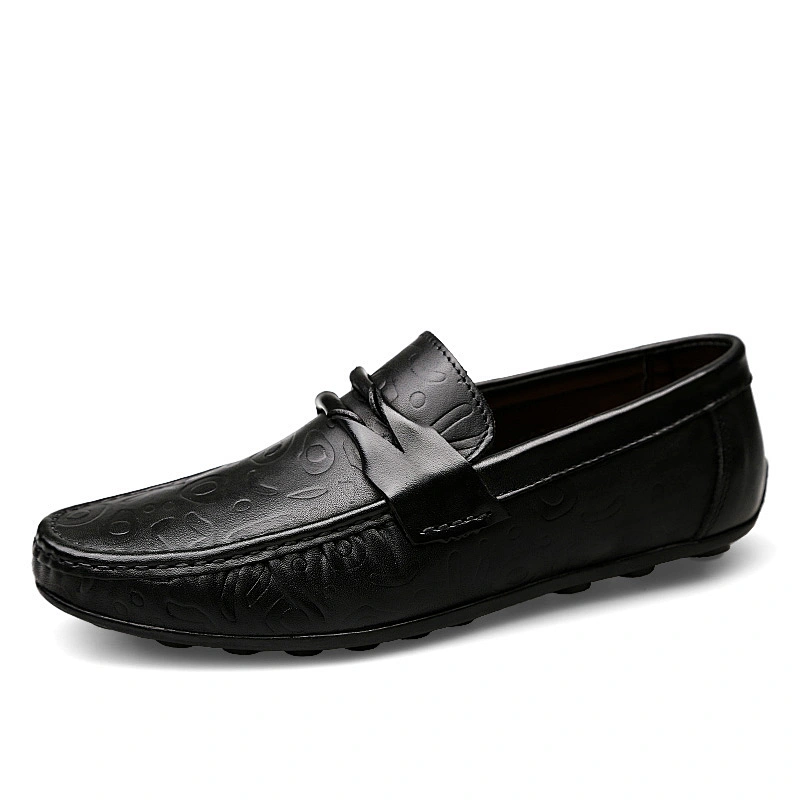 High Quality Wholesale Unisex Casual Slip on Leather Shoes Loafers Business Driving Shoes