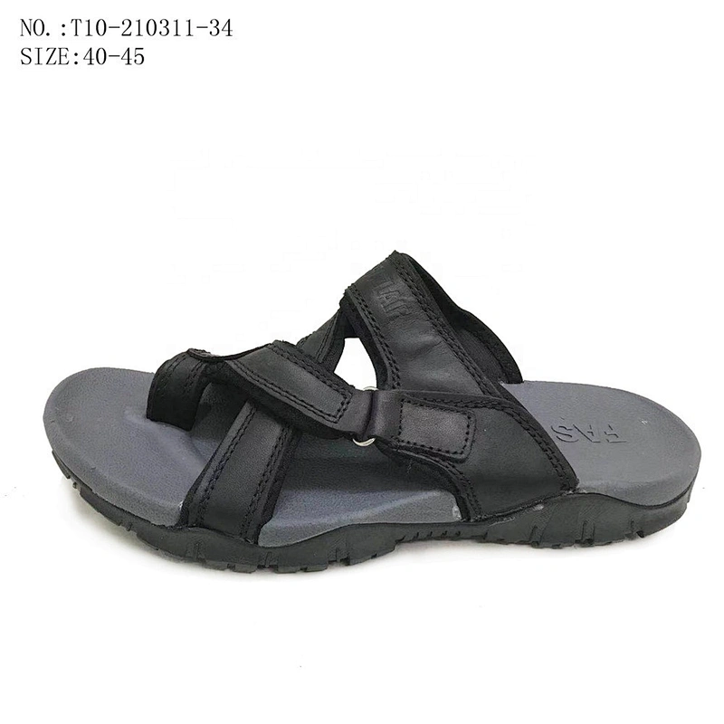Simple Style Fashion Men Outdoor Sandals Beach Leather Slippers for Summer