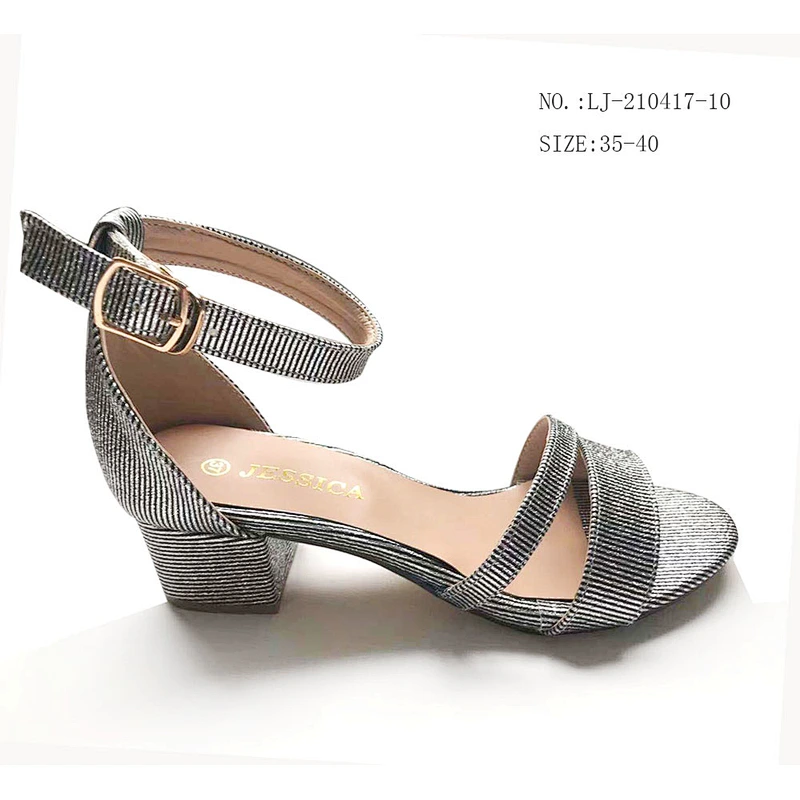Fashion high heels shoes women wedge chunky heels outdoor ladies sandals custom shoes
