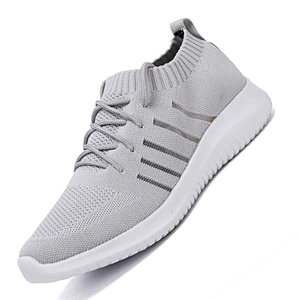 men's casual shoes Large size men knitted casual sport running shoes wholesale