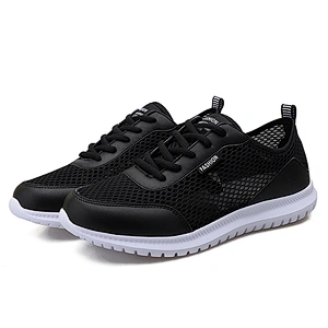 Large size men sneakers mesh casual running sports shoes