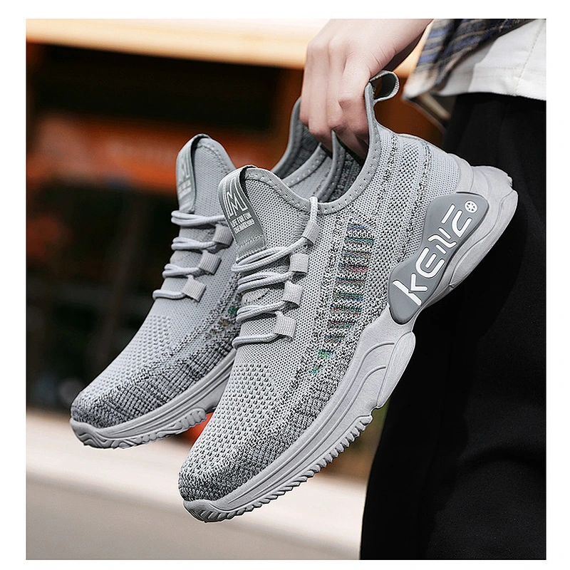 Men Lightweight Lace Up Casual Walking Shoes Breathable Athletic Fitness Jogging Tennis Sport Running Sneakers