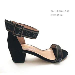 Chunky Heel Sandals Summer Women shoes outdoor High Heel Sandals custom shoes