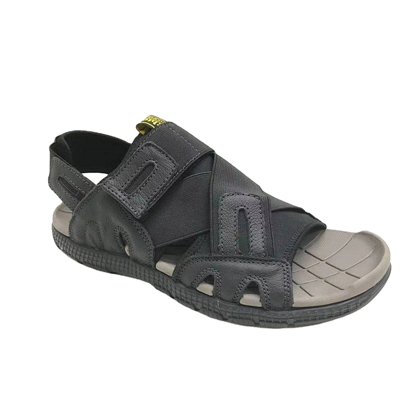 New Casual Shoes Men Beach Outdoor Slippers Slides Leather Sandals for Summer